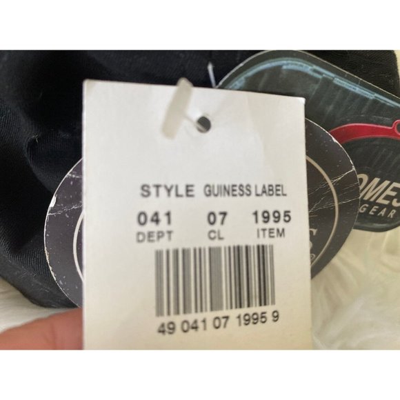 Vintage '95 Guinness Beer Extra Stout 1759 Baseball Cap Hat Black OS Stretch Fit - Picture 8 of 12